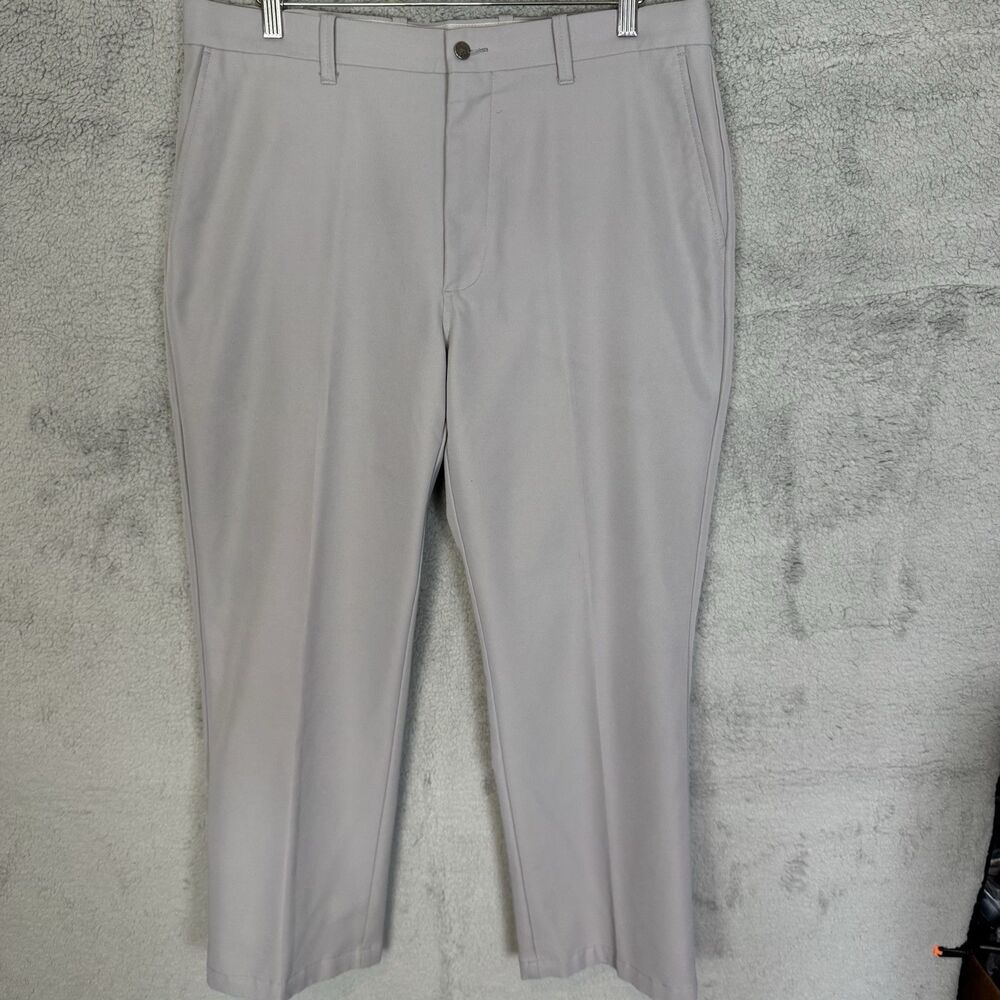 S Callaway Golf Pants Mens 36x29‎ Grey Straight Flat Front Performance Golf